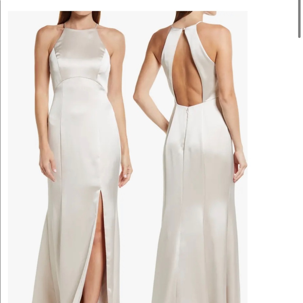 Gorgeous Amsale Champagne Dress